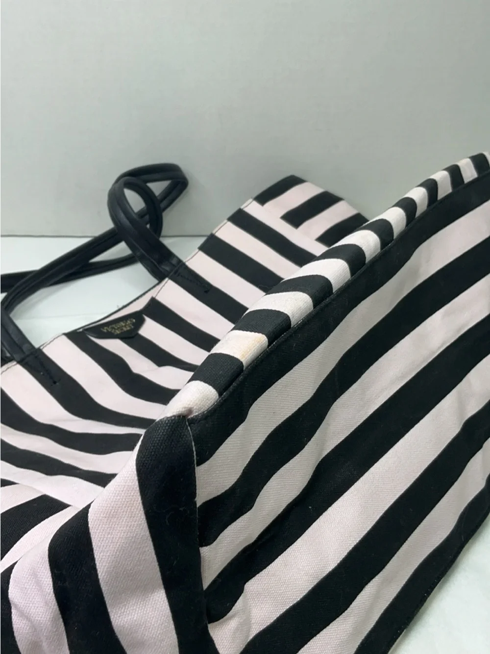 Victoria's Secret striped tote bag